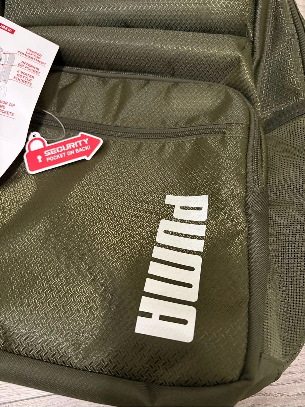 PUMA Olive Green Performance Backpack